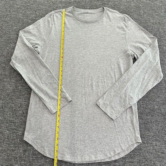 Fashion Nova Heather Gray Long Sleeve Tee - Picture 2 of 4